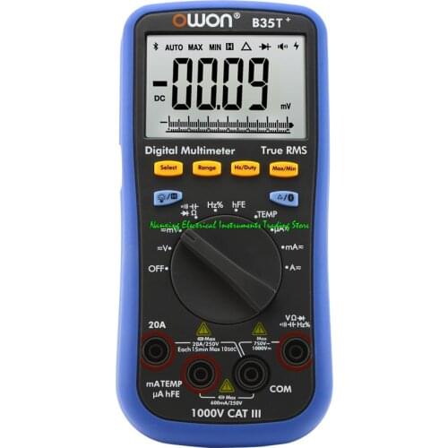Fast arrival OWON D35T 3 5/6 Digits Handheld Digital True RMS Multimeter B35T+ B35T PLUS with Bluetooth Multimeter