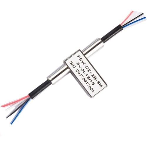 D2x2B Optical Switch 5V Latching/Non-Latching Dual 2x2 Bypass Mechanical Fiber Optic Switch