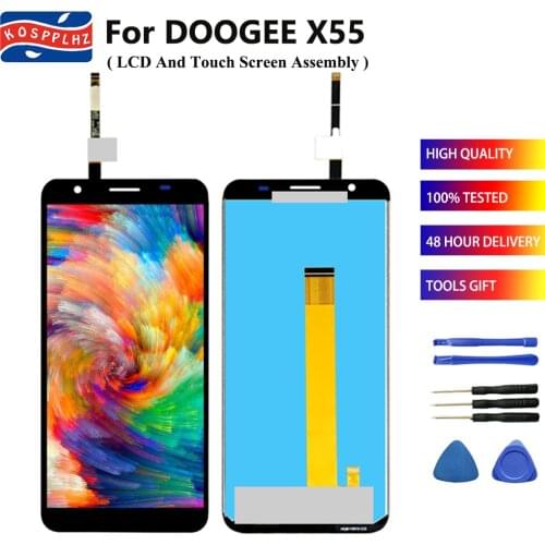 For Doogee X55 LCD Display With Touch Screen Digitizer Assembly Replacement 5.5 inch For DOOGEE X55 Cell Phone Accessories+Tools