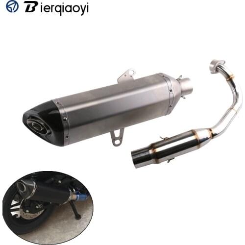 For Honda Forza 300 2018 Muffler Exhaust Motorcycle Stainless Steel Carbon Fiber DB Killer Muffler Exhaust Escape Pipe Forza300