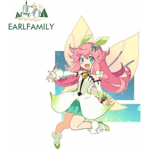 EARLFAMILY 13cm x 9.2cm For Zerochan Anime Windows Vinyl Car Stickers Scratch-Proof Waterproof Decal DIY Car Door Protector