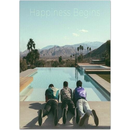 Jonas Brothers Happiness Begins 2019 Music Album Star Silk Fabric Wall Poster Art Decor Sticker Bright
