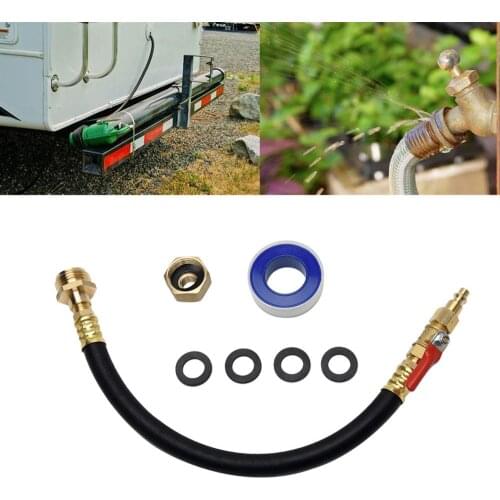 JQ Quick Connect Travel Trailer Sprinkler Blowout Adapter RV Winterizing Kit Boat Air Compressor Motorhome Fitting Plug Camper