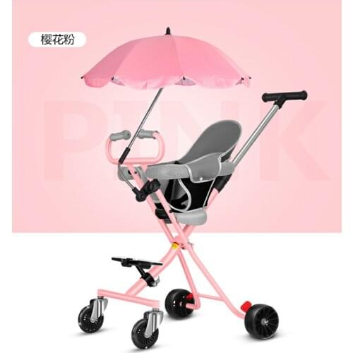 High landscape baby stroller stroller baby artifact ultra lightweight folding baby stroller four wheel stroller