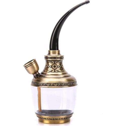 New Long Pipe Two Water Pipe Water Pipe Mouthpiece Fashion Flower Carving Mini Smoking Accessories Water Pipe Mens Gift