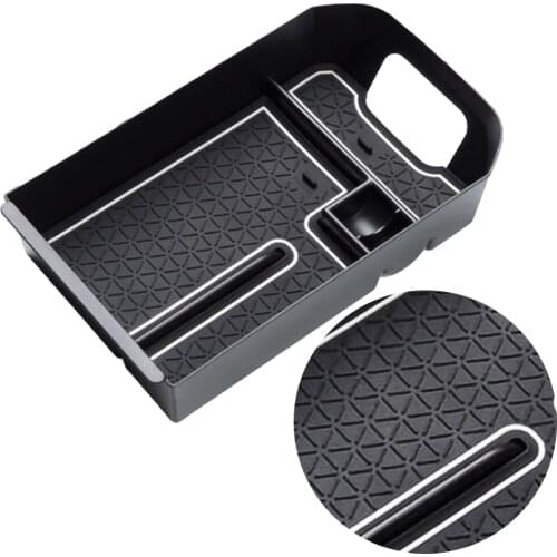 Car Center Console Armrest Storage Box Organizer Tray Fit With Anti-slip Pad Toyota Rav4 2019 2020 24*14*5.5cm Interior Parts