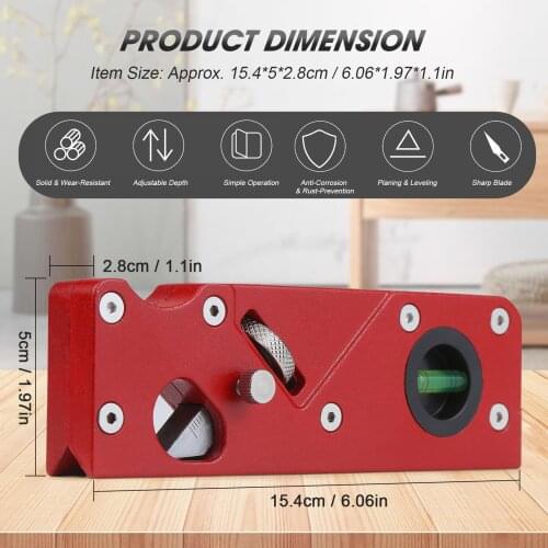 Portable Chamfer Plane Quick Edging Trimming Plane Handheld 45° Bevel Plane DIY Flanging Tool Multifunctional Woodworking Tool