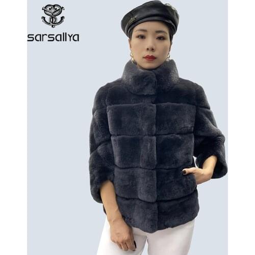 SARSALLYA Gray Fur Coats