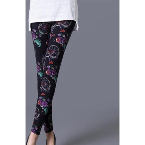CUHAKCI Sexy Legging Elastic Fitness Leggins Graffiti Printing Fashion Woman Pants Slim Soft Stretchy Gym Trousers