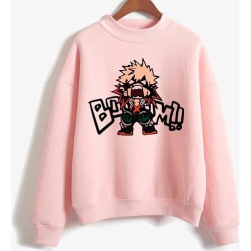 My Hero Academia Katsuki Bakugo Harajuku Hoodies Streetwear Tops Print Sweatshirt Hoodie for Women and Men