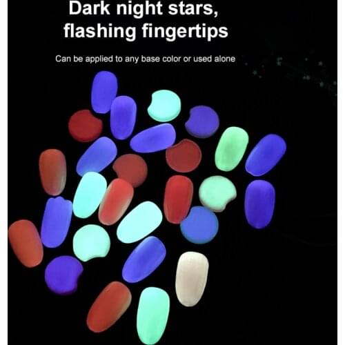 3 Colors Universal Nail Fluorescent Glue Luminous 15 ML Gel Nail Polish Semi Permanent Hybrid Varnishes Nail Art Glue Manicure