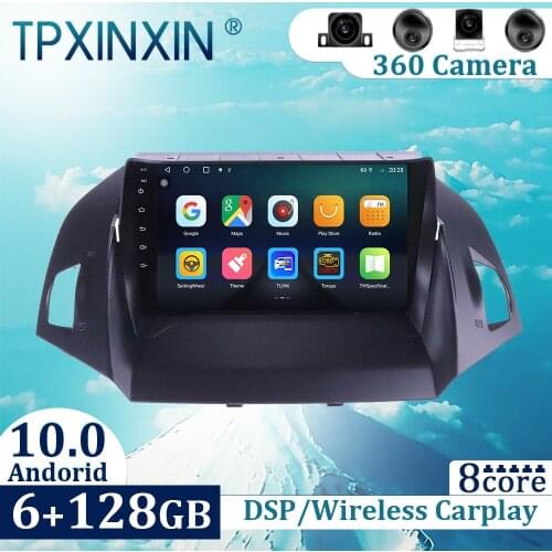 6+128GB For Ford Kuga Escape 2012-2019 Android 10 Carplay Radio Player Car GPS Navigation Head Unit Car Radio with Screen