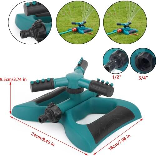 Areyourshop Garden Sprinkler Spray Rotating Impulse Lawn Grass Watering Hose System 360 Degree