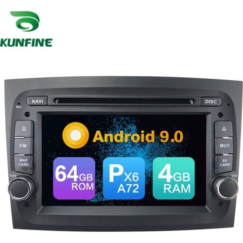 Android 9.0 Core PX6 A72 Ram 4G Rom 64G Car DVD GPS Multimedia Player Car Stereo For FIAT Doblo 2015 radio headunit 3G wifi