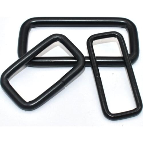 Black Rectangle Buckle Non Welded 32/38/52mm Rectangle Clasp Iron Buckle DIY Belt Webbing Leather Bag Handbag Purse Accessories