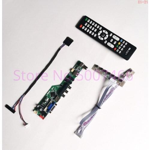 For LTN140AT21-001/002/802 14" WLED LVDS 40Pin laptop panel display controller drive card VGA USB TV AV RF 1366*768 Kit