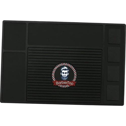 Hairdressing Mat Countertop Dressing Table Tool Pad Heat Resistant Silicone Mat Pouch Barber Hairdressing Storage Cover