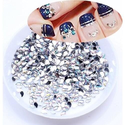 Crystal AB 1g Acrylic Flatback Rhinstones Various Shapes Nail Art DIY Crafts Jewelry Making Laptop Wedding Dresses Decorations