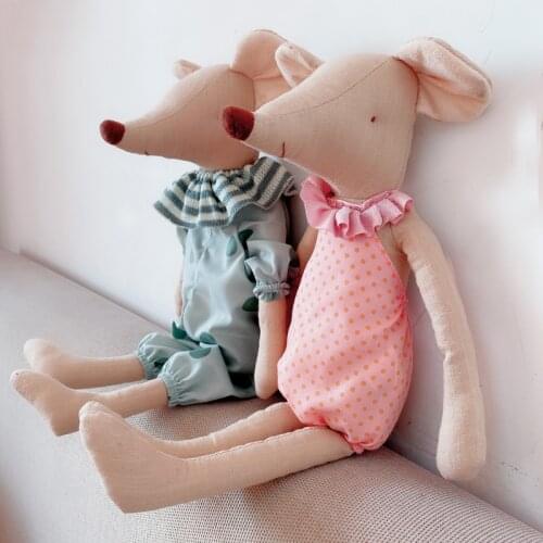 Cute Plush Toys Stuffed mouse doll with Clothes can take off For Children Girls Toys Cute Birthday Gifts Kids Home Decor