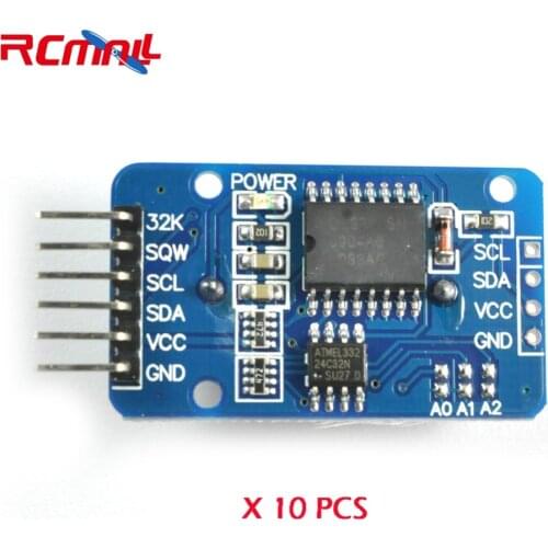 10pcs/lot DS3231 AT24C32 IIC Module Precision Clock Module for Arduino FZ1201*10 DIYmall