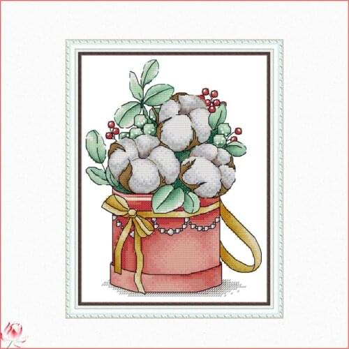 Joy Sunday Winter Bouquet Patterns Counted 11CT 14CT DIY Cross Stitch Sets Chinese Cross-stitch Kits Embroidery Needlework Gift
