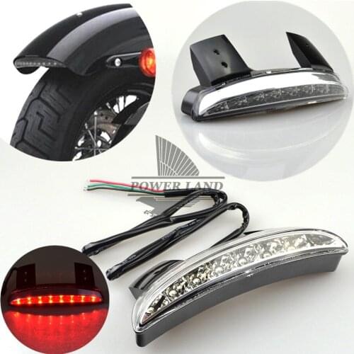 Brand New Free Shipping Clear Lens Rear Fender Edge LED Tail Light Fits For Harle Davidson Iron 883 XL883N XL1200N Chopped