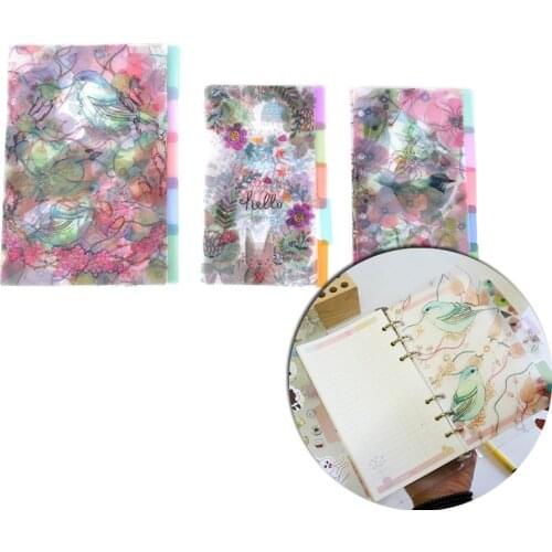 New Product A5&A6 PP Board Indexer DIY Notebook Planner Diary Refill Refill Loose Leaf Spiral Binder Accessories