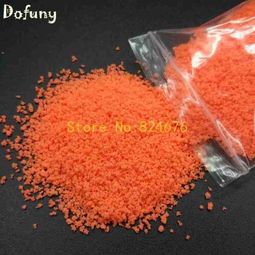 Orange-red Glow in the Dark Sand Noctilucent Stone Sand DIY Nail Glitter Sand Decoration Luminous Sand for Wishing bottle