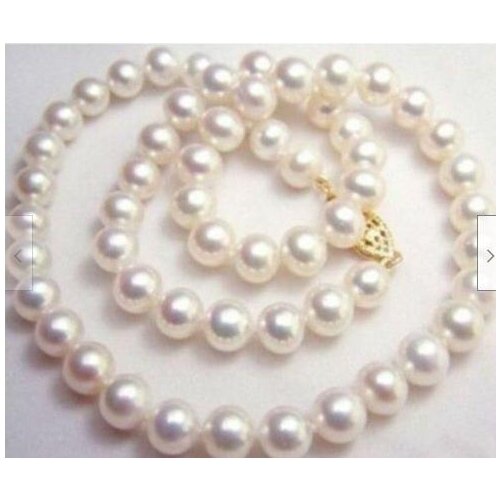 GENUINE 24" AAA 9-10 MM SOUTH SEA NATURAL White PEARL NECKLACE 14K CLASP