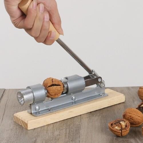 Manual Stainless Steel Walnut Nut Cracker Mechanical Sheller Walnut Nutcracker Pliers Fast Opener Kitchen Gadgets Clip Tools