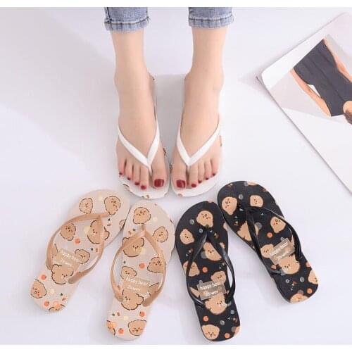 Summer Flip Flops Cartoon Beach WomenS Sandals Casual Travel Shoes Non-Slip Deodorant Slippers