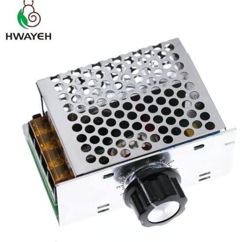 4000W 220V AC SCR Voltage Regulator Dimmer Electric Motor Speed Controller NEW