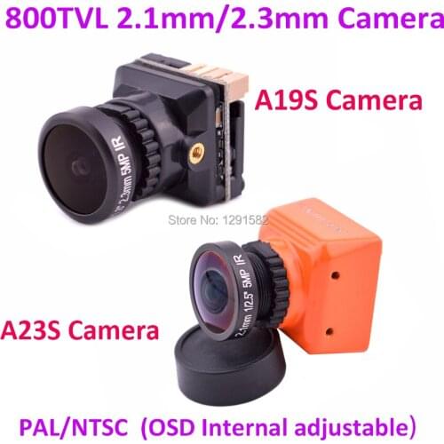 Starlight 1/1.8'' Level sensor 800TVL OSD FPV camera NTSC/PAL Switchable 2.1mm / 2.3mm Lens FPV Camera for FPV Racing Drone