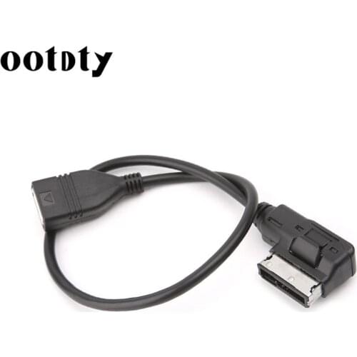 1Pc AUX Media Interface USB Female Audio Adapter Cable AMI For Mercedes For Benz