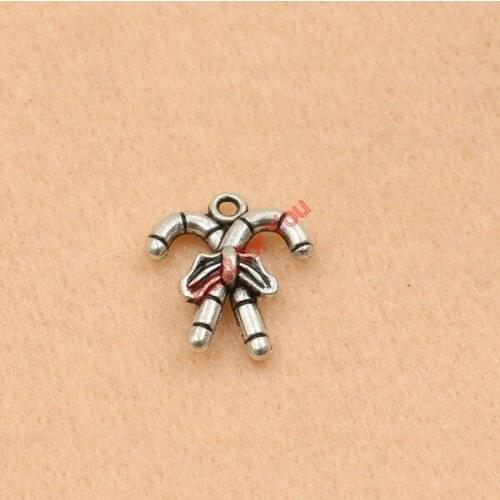 10pcs Tibetan Silver Plated Magic Sticks Charm Pendants Jewelry Making Craft Charm Handmade Jewelry Diy Accessories 19x17mm