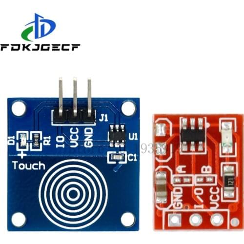 10PCS TTP223 Touch Key Switch Module Touching Button Self-Locking/No-Locking Capacitive Switches Single Channel Reconstruction