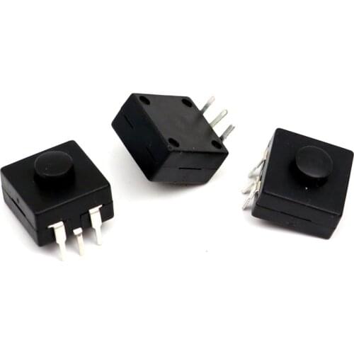 12mm x 12mm Flashlight torch lantern Switch 1212 - 213YB 3 Pins Push Button Switch ON-ON-OFF 3PCS/lot
