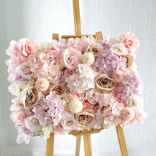 3D Rose Flowers Backdrop Wall Wedding Decoration Artificial Flower Wall Simulation Background Wedding Home Decore