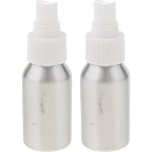 40ml-250ml Aluminum Fine Mist Spray Bottle Sub-Bottling Perfume Sprayer 2pcs