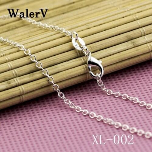 WalerV 5Pcs Unisex Men Women Color Chains Necklaces Bijoux Fashion Jewelry Gift Wholesale O Sub Chain Necklace Link Chain