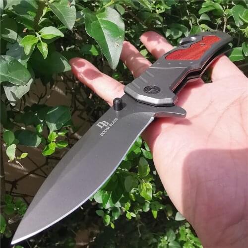 8cr15mov Blade Folding Knife Pocket Tactical Tool Fast Open Knives for Camping Hunting Survival Outdoor Activities Mens Gift