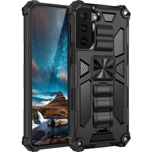 Armor Shockproof Magnetic Ring Bracket Phone Case For Samsung Galaxy S21 ultra S21 Plus S21 Hybrid Military Protector Cover
