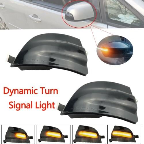 Car Accessories LED Dynamic Turn Signal Side Wing Mirror Indicator Light Lamp for Ford Focus 2 MK2 2004-2008 C-MAX