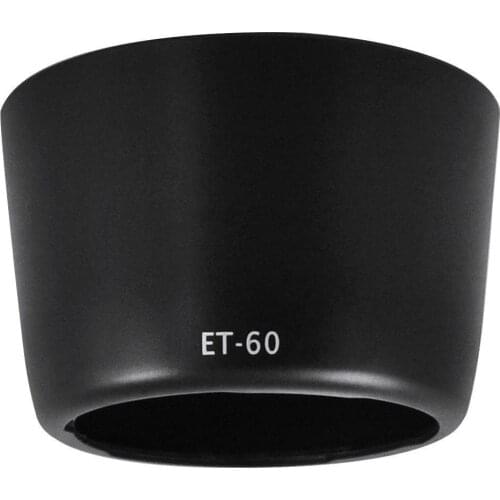 DSLR Camera Lens Hood ET-60 for Canon EOS EF-S 55-250mm f/4-5.6 IS,IS II, EF 75-300 f/4.0-5.6 USM,II,II USM, III, III USM Lenses