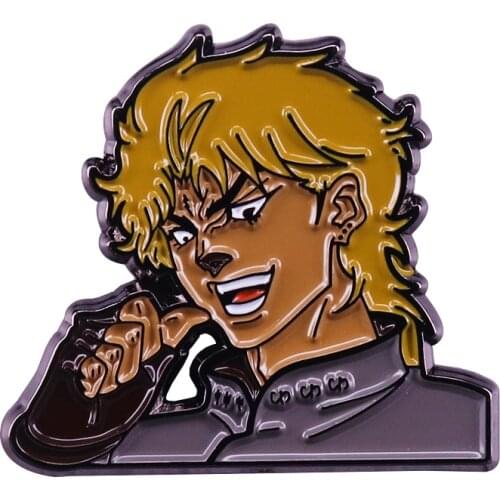 It was me DIO pin JJBA bizarre adventure brooch manga fans great collection