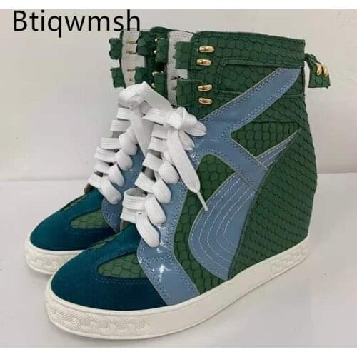 Женские ботильоны на танкетке Btiqwmsh China At AliExpress