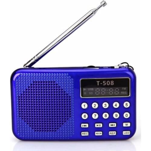 REDAMIGO TT-028 Multi-Colors Digital fm radio FM Mini Speaker Music Portable FM radio SD/TF USB MP3 Player LCD Display T208R