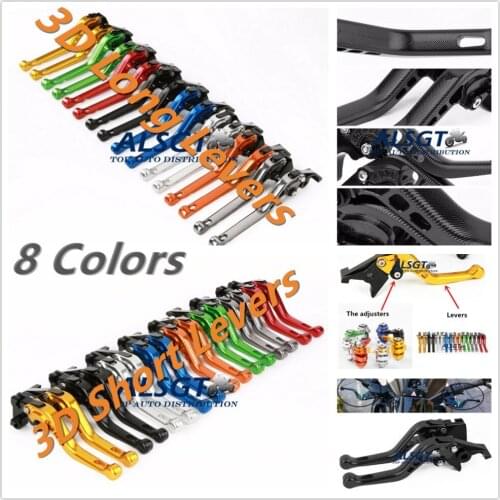 For Honda Dominator NX650 1988 - 2001 CNC Adjustable Motorcycle 3D Long/ Short Levers Moto Clutch Brake Levers 2 Styles