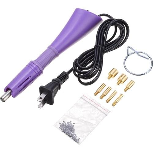 Hot Fix Rhinestones Set Crystal Glass Hotfix Rhinestone Applicator Iron-on Wand Heat-fix Tool Gun For Clothes Decoration
