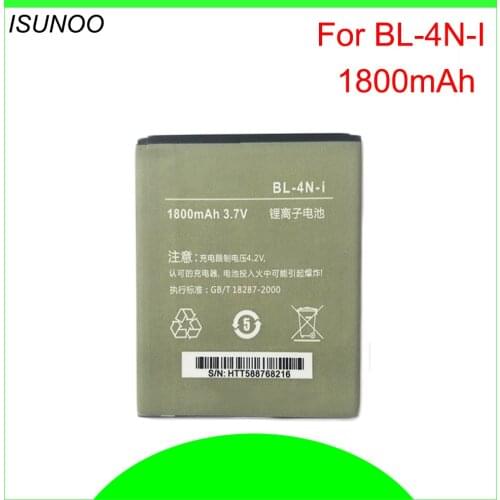 ISUNOO BL-4N-i BL 4N i 1800mAh Battery For innos DNS S4503Q S4503 for innos Small Dragonfly i6c i6 Battery Bateria